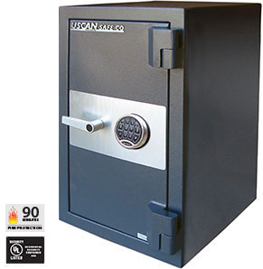 USCAN FB2513-E Fire/Burglary Safe with Electronic Keypad