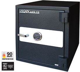 USCAN FB2520-E Fire/Burglary Safe with Electronic Keypad